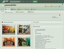 Tablet Screenshot of crazyeyedbuffalo.deviantart.com
