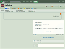 Tablet Screenshot of platinatina.deviantart.com