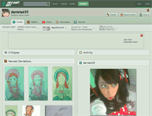 Tablet Screenshot of daniela655.deviantart.com