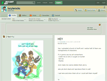 Tablet Screenshot of lucyiarocks.deviantart.com