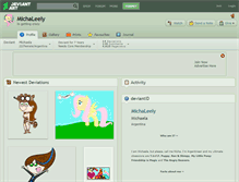 Tablet Screenshot of michaleely.deviantart.com