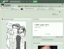 Tablet Screenshot of pixelmoo.deviantart.com