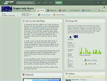 Tablet Screenshot of dragon-lady-fans.deviantart.com