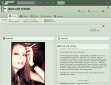 Tablet Screenshot of laced-with-cyanide.deviantart.com