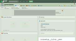 Desktop Screenshot of journal-quizzes.deviantart.com