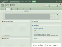Tablet Screenshot of journal-quizzes.deviantart.com