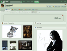 Tablet Screenshot of clovenhoof.deviantart.com
