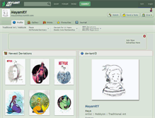 Tablet Screenshot of mayamity.deviantart.com