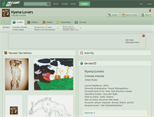 Tablet Screenshot of hyena-lovers.deviantart.com