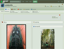 Tablet Screenshot of lunalacerta.deviantart.com