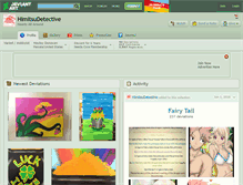 Tablet Screenshot of himitsudetective.deviantart.com