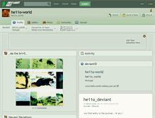 Tablet Screenshot of he11o-world.deviantart.com