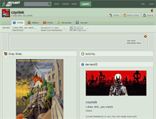 Tablet Screenshot of coyotek.deviantart.com
