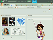 Tablet Screenshot of angell0o0.deviantart.com