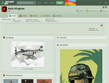 Tablet Screenshot of hells-wingman.deviantart.com