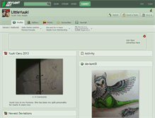 Tablet Screenshot of littleyuuki.deviantart.com