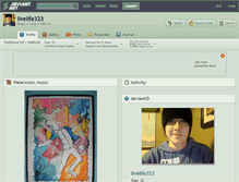 Tablet Screenshot of livelife323.deviantart.com