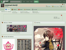 Tablet Screenshot of lieutenant-momiji.deviantart.com