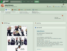 Tablet Screenshot of ladychimera.deviantart.com