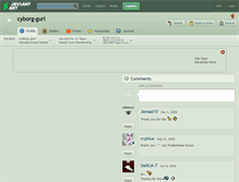Tablet Screenshot of cyborg-gurl.deviantart.com