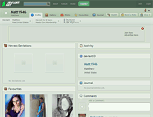 Tablet Screenshot of matt1946.deviantart.com