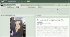 Desktop Screenshot of dark-light-devil-666.deviantart.com