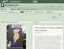 Tablet Screenshot of dark-light-devil-666.deviantart.com