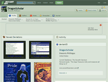 Tablet Screenshot of dragonscholar.deviantart.com