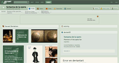 Desktop Screenshot of fantasma-de-la-opera.deviantart.com