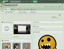 Tablet Screenshot of darkshadowwarrior.deviantart.com