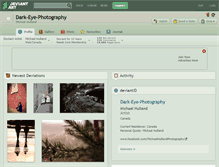 Tablet Screenshot of dark-eye-photography.deviantart.com