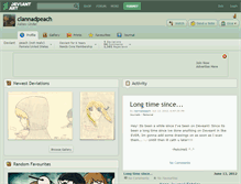 Tablet Screenshot of clannadpeach.deviantart.com