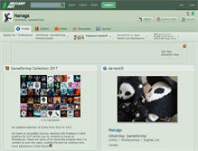Tablet Screenshot of nanaga.deviantart.com