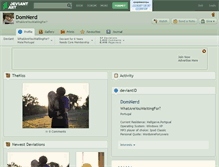 Tablet Screenshot of domnerd.deviantart.com