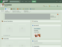Tablet Screenshot of kurodollplz.deviantart.com