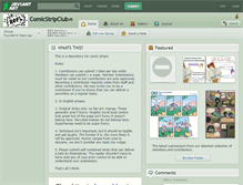 Tablet Screenshot of comicstripclub.deviantart.com