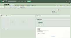 Desktop Screenshot of kodamka.deviantart.com