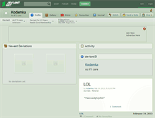 Tablet Screenshot of kodamka.deviantart.com