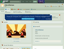 Tablet Screenshot of miss-infamous.deviantart.com