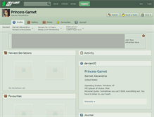 Tablet Screenshot of princess-garnet.deviantart.com