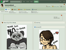 Tablet Screenshot of eranovablack.deviantart.com
