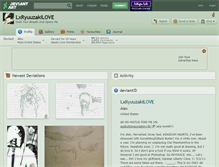 Tablet Screenshot of lxryuuzakilove.deviantart.com