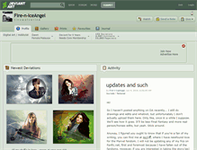 Tablet Screenshot of fire-n-iceangel.deviantart.com