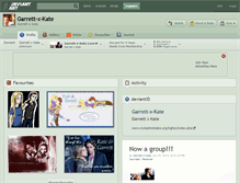Tablet Screenshot of garrett-x-kate.deviantart.com