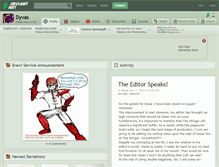 Tablet Screenshot of dyvas.deviantart.com