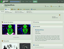 Tablet Screenshot of brainiacofcolu.deviantart.com