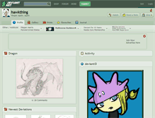 Tablet Screenshot of hawkthing.deviantart.com