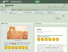 Tablet Screenshot of batang-alien.deviantart.com