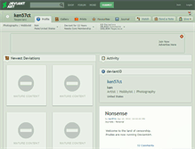 Tablet Screenshot of ken57ct.deviantart.com