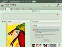 Tablet Screenshot of cassies-first-step.deviantart.com